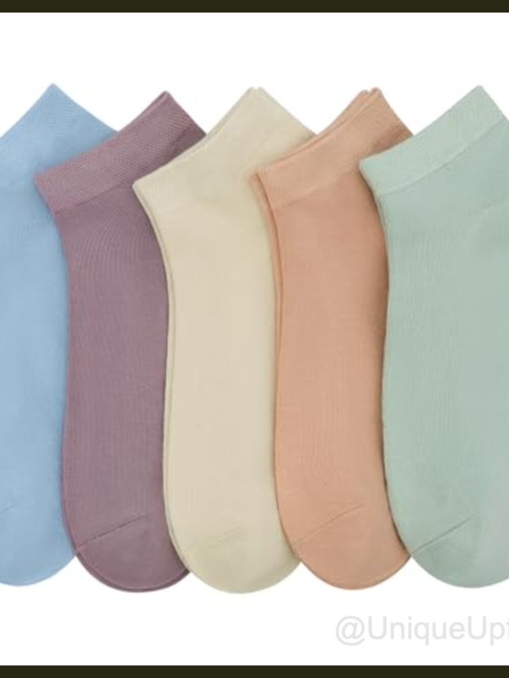 Women Viscose Bamboo Ankle Socks Low Cut Thin Lightweight Soft 5 Pairs